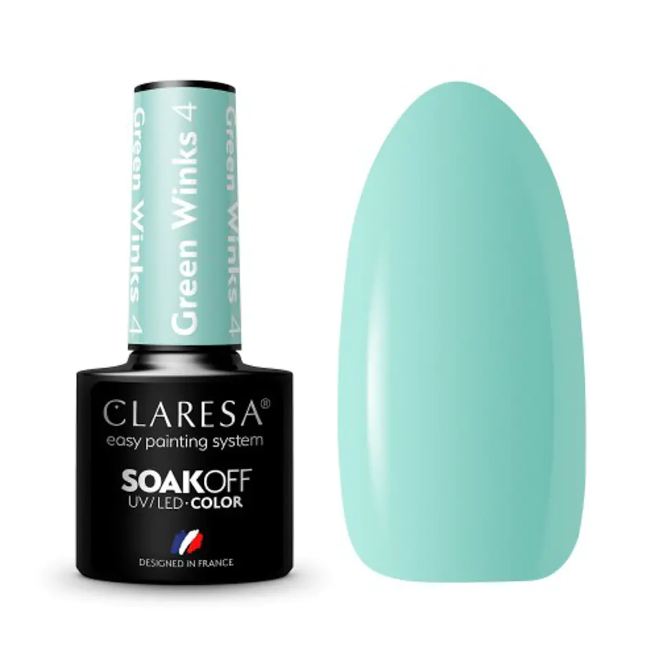 ⁨CLARESA hybrid polish GREEN WINKS 4 -5g⁩ at Wasserman.eu