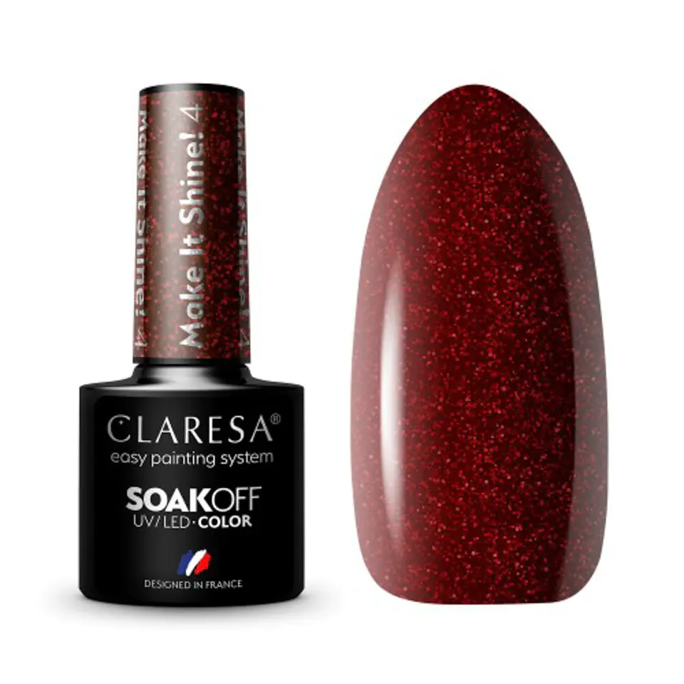 ⁨CLARESA Hybrid nail polish Make It Shine! 4 -5g⁩ at Wasserman.eu