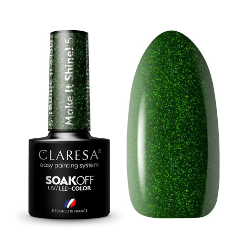 ⁨CLARESA Hybrid nail polish Make It Shine! 5 -5g⁩ at Wasserman.eu