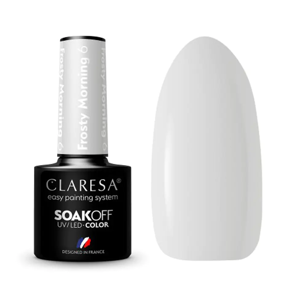 ⁨CLARESA Gel polish Frosty Morning 6 -5g⁩ at Wasserman.eu