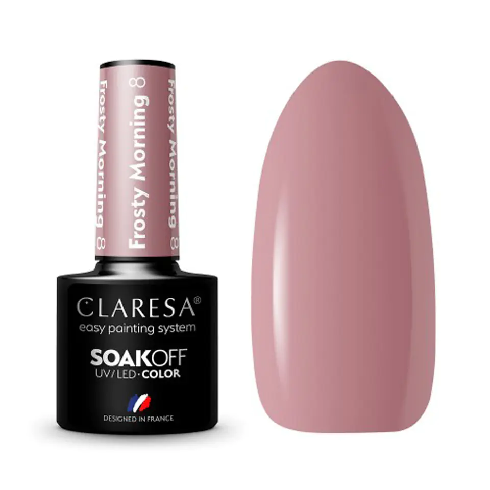 ⁨CLARESA Gel polish Frosty Morning 8 -5g⁩ at Wasserman.eu