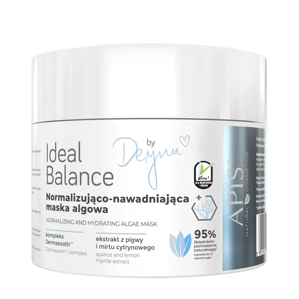 ⁨Apis ideal balance by deynn, normalizująco-nawadniajaca maska algowa 100 g⁩ w sklepie Wasserman.eu