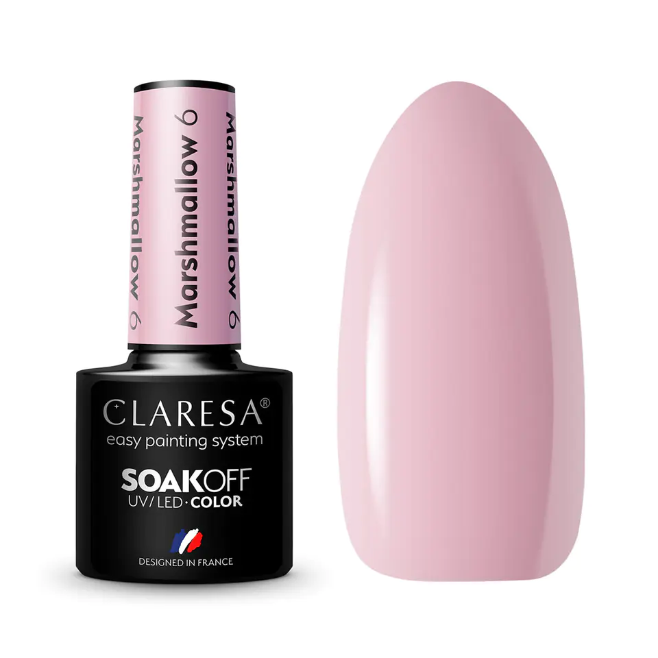 ⁨CLARESA hybrid polish MARSHMALLOW 6 5g⁩ at Wasserman.eu