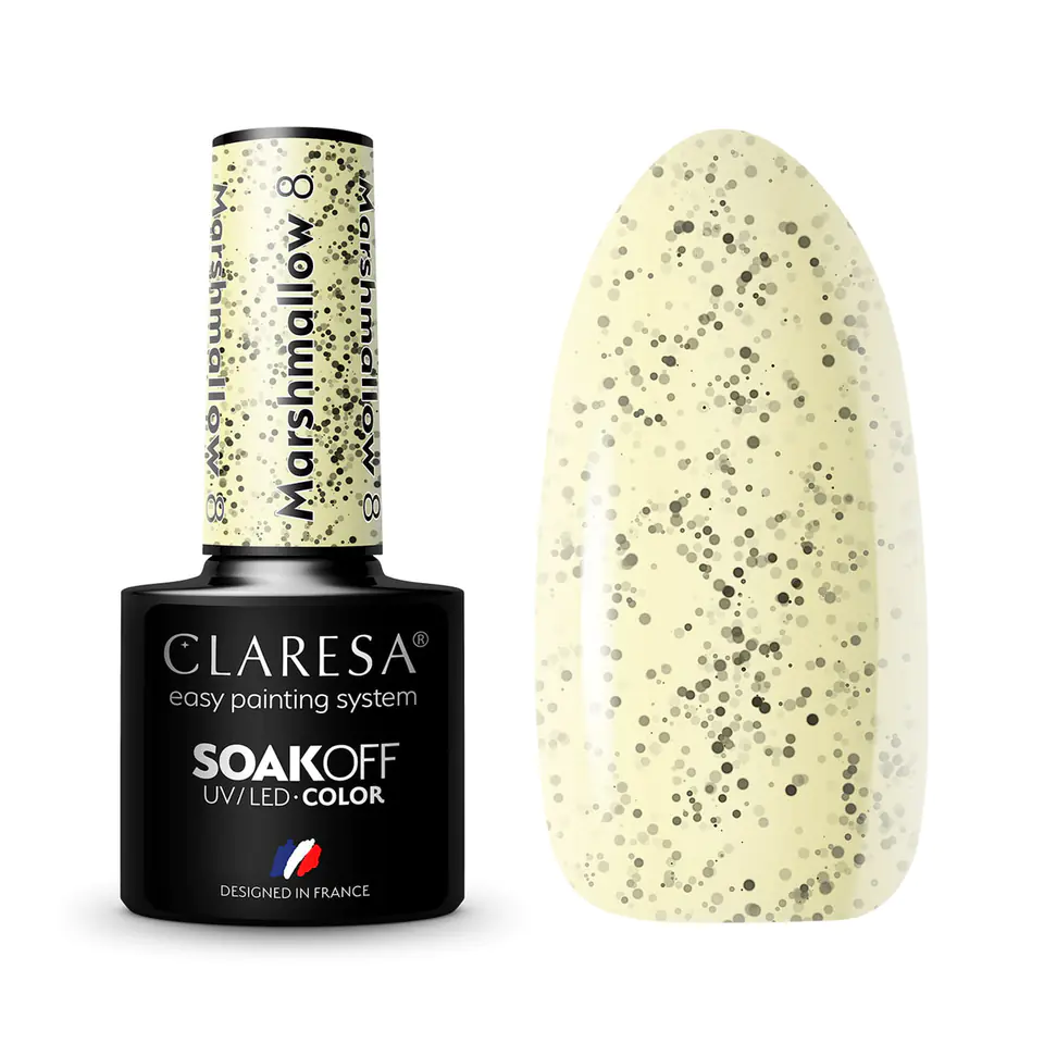 ⁨CLARESA hybrid polish MARSHMALLOW 8 5g⁩ at Wasserman.eu