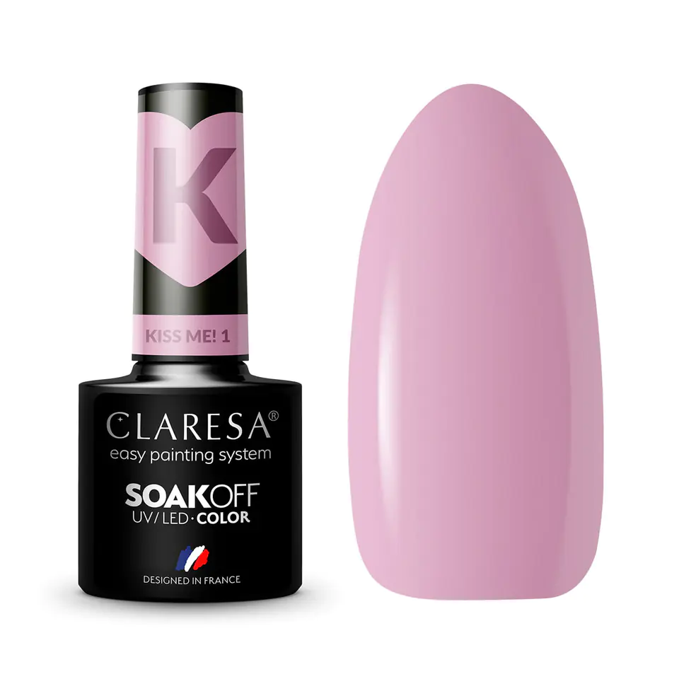 ⁨CLARESA hybrid polish Kiss Me! 1 -5g⁩ at Wasserman.eu