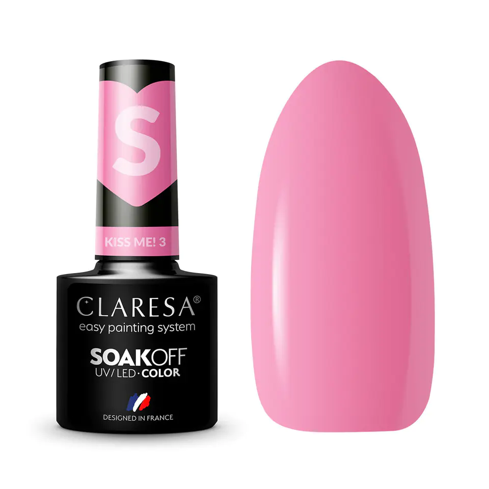 ⁨CLARESA lakier hybrydowy Kiss Me! 3 -5g⁩ w sklepie Wasserman.eu
