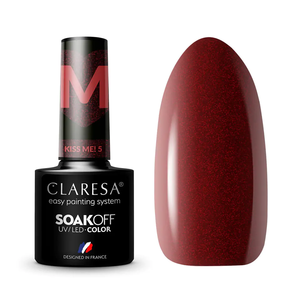 ⁨CLARESA hybrid polish Kiss Me! 5 -5g⁩ at Wasserman.eu