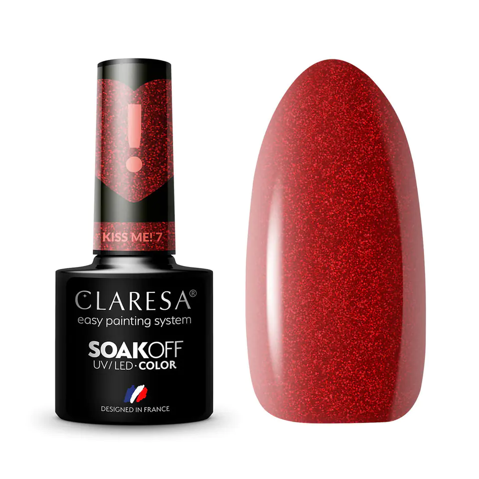 ⁨CLARESA hybrid polish Kiss Me! 7 -5g⁩ at Wasserman.eu