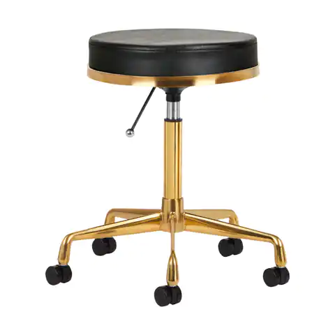 ⁨Cosmetic stool H4 gold black⁩ at Wasserman.eu