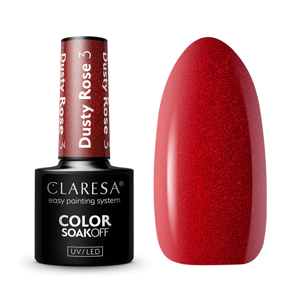 ⁨CLARESA Hybrid polish DUSTY ROSE 3 -5g⁩ at Wasserman.eu