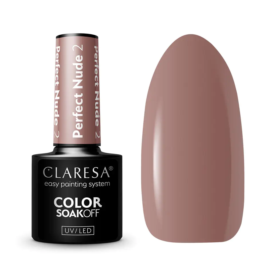 ⁨CLARESA Hybrid polish PERFECT NUDE 2 -5g⁩ at Wasserman.eu