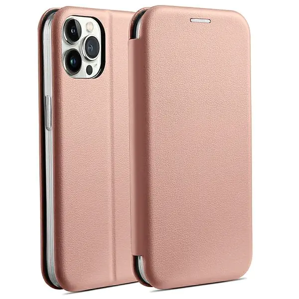 ⁨Beline Etui Book Magnetic iPhone 14 Pro Max 6,7" różowo złoty/rose gold⁩ w sklepie Wasserman.eu