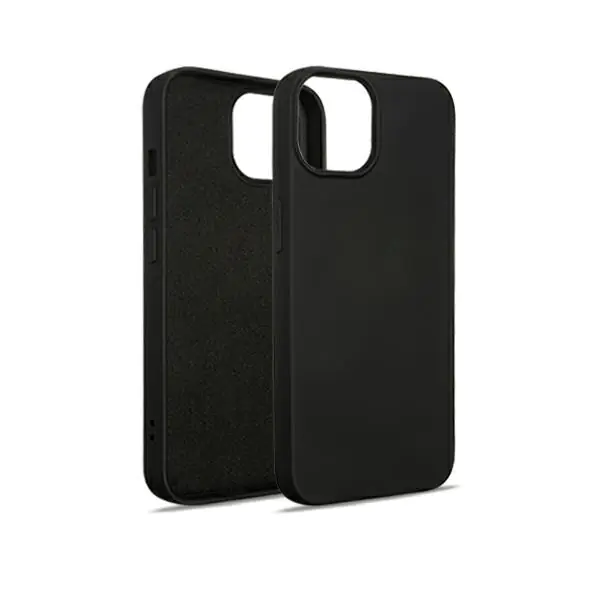 ⁨Beline Etui Silicone iPhone 15 6.1"czarny/black⁩ w sklepie Wasserman.eu