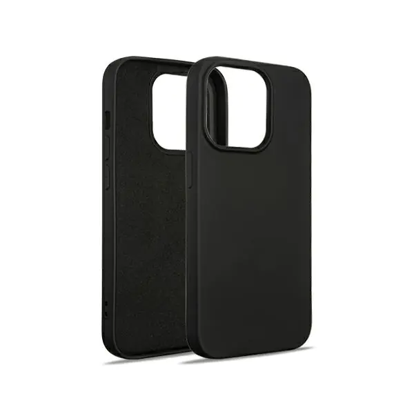 ⁨Beline Etui Silicone iPhone 15 Pro 6,1"czarny/black⁩ w sklepie Wasserman.eu