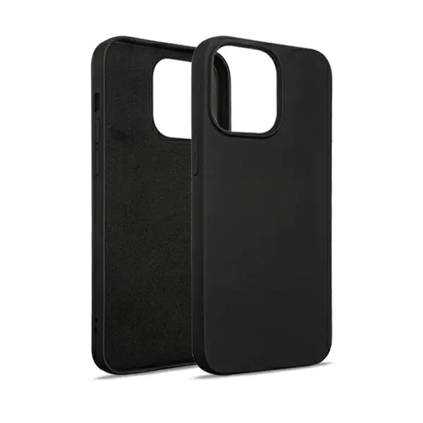⁨Beline Etui Silicone iPhone 15 Pro Max6,7" czarny/black⁩ w sklepie Wasserman.eu