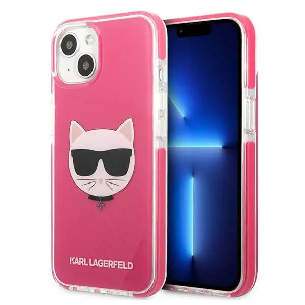 ⁨Karl Lagerfeld KLHCP13MTPECPI iPhone 13 6,1" hardcase fuksja/fuschia Choupette Head⁩ w sklepie Wasserman.eu