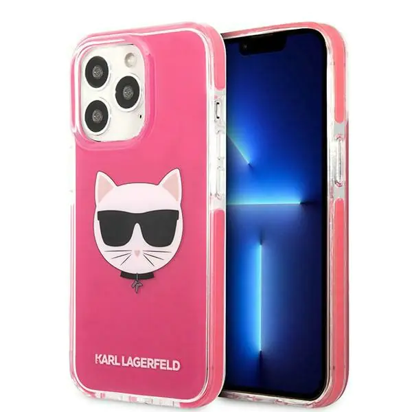 ⁨Karl Lagerfeld KLHCP13XTPECPI iPhone 13 Pro Max 6,7" hardcase fuchsia/fuschia Choupette Head⁩ at Wasserman.eu