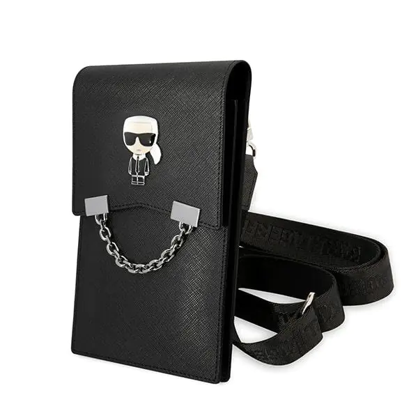 ⁨Karl Lagerfeld Torebka KLWBSAIPCK czarny/black Ikonik Karl Chain⁩ w sklepie Wasserman.eu
