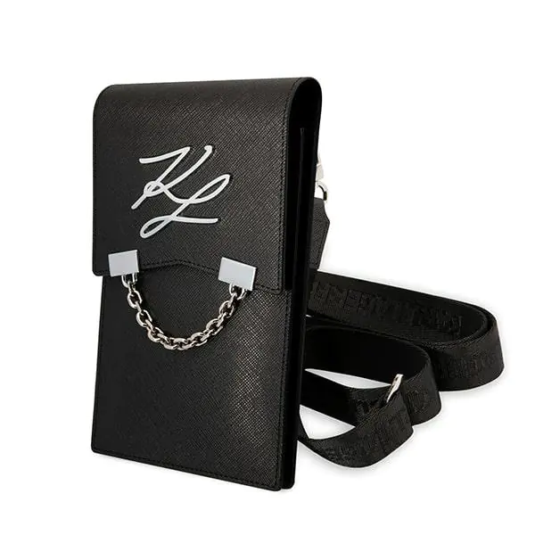 ⁨Karl Lagerfeld Torebka KLWBSAKLCK czarny/black Autograph Chain⁩ w sklepie Wasserman.eu