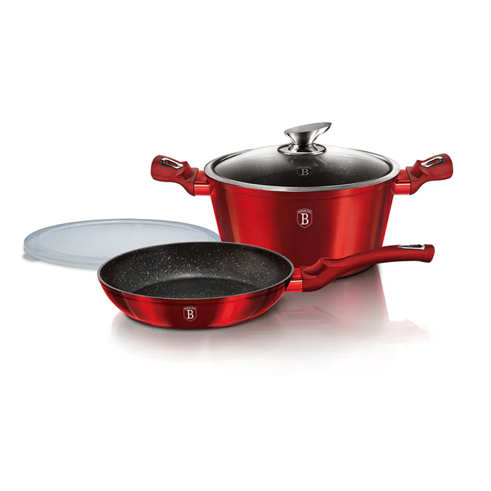 ⁨POT + GRANITE FRYING PAN BERLINGER HAUS BH-6779⁩ at Wasserman.eu