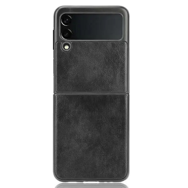 ⁨Beline Etui Leather Case Samsung Z Flip 4 czarny/black⁩ w sklepie Wasserman.eu