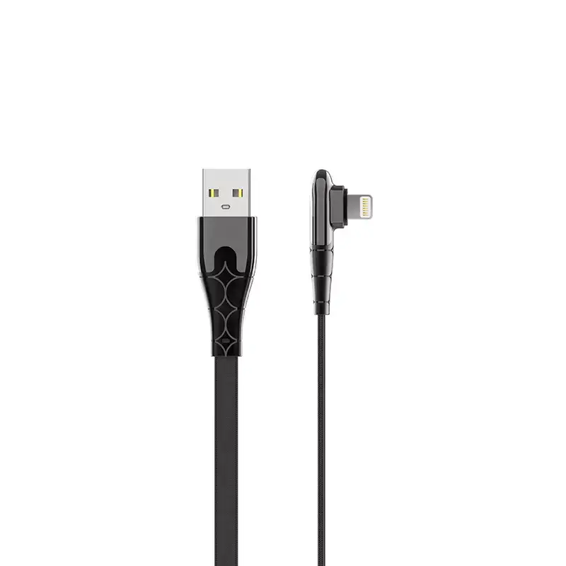 ⁨USB-A/Lightning cable LDNIO angled 90st 1m LS581L⁩ at Wasserman.eu