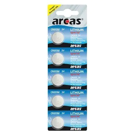 ⁨Arcas | Bateria Lithium CR2032 | 5 szt.⁩ w sklepie Wasserman.eu