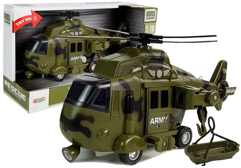 ⁨Military Rescue Helicopter 1:16 Hook Sound Light⁩ at Wasserman.eu