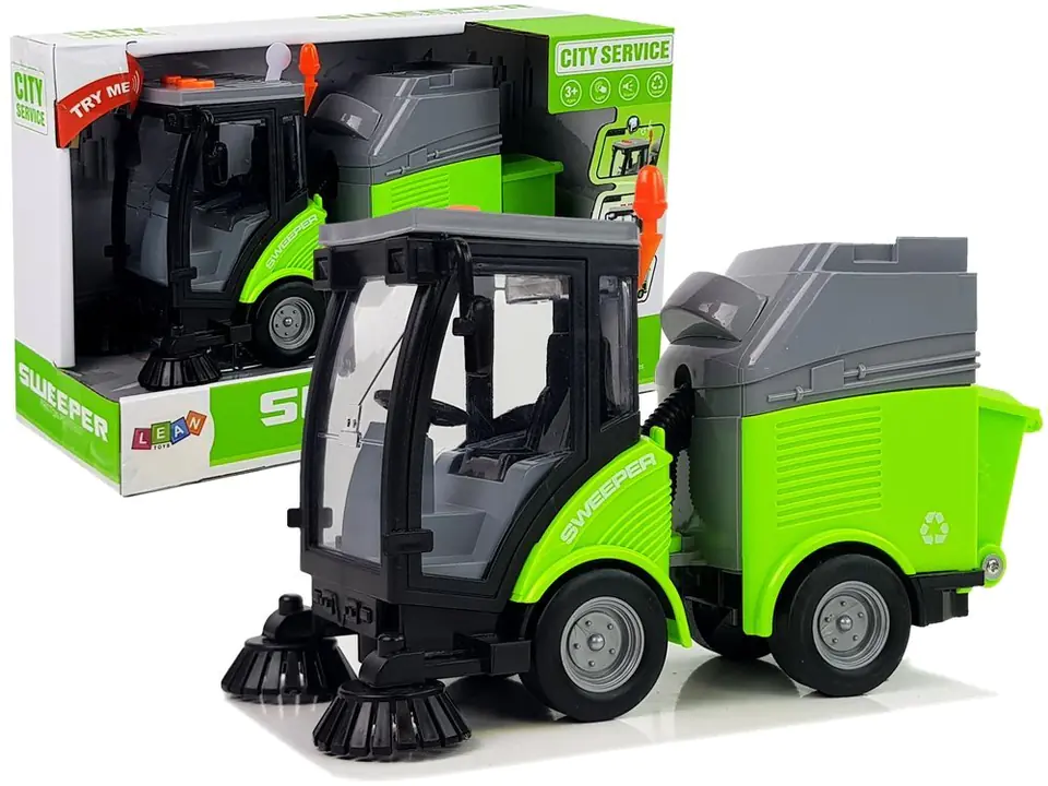 ⁨Garbage truck Sweeper with Sounds and Moving Parts Injection Drive 1:16⁩ at Wasserman.eu