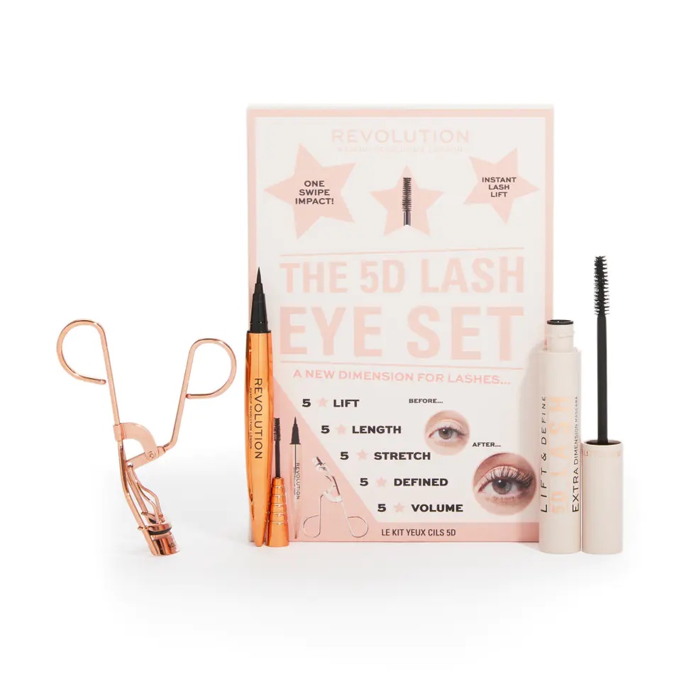 ⁨Makeup Revolution Christmas Set The 5D Lash Eye Set 1op.⁩ at Wasserman.eu