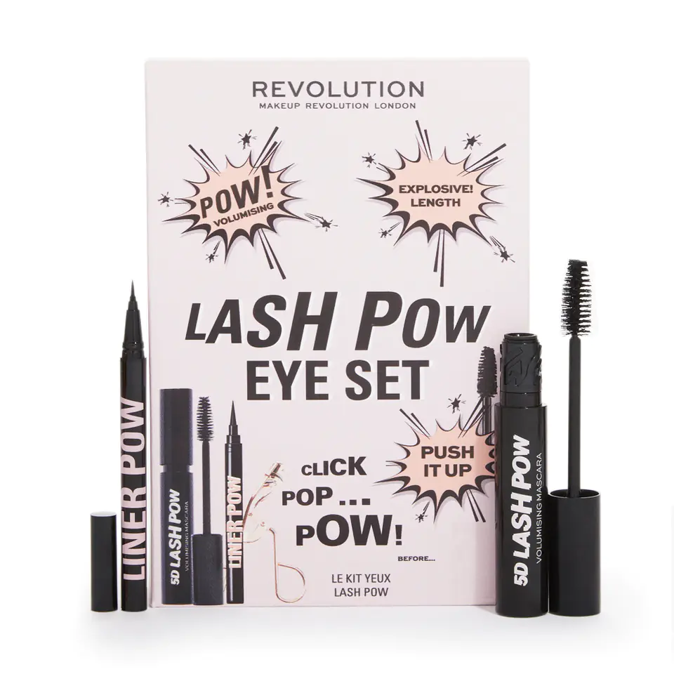 ⁨Makeup Revolution Zestaw świąteczny Lash Pow Eye 1op.⁩ w sklepie Wasserman.eu