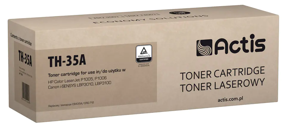 ⁨Actis TH-35A Toner (zamiennik HP 35A CB435A, Canon CRG-712; Standard; 1500 stron; czarny)⁩ w sklepie Wasserman.eu