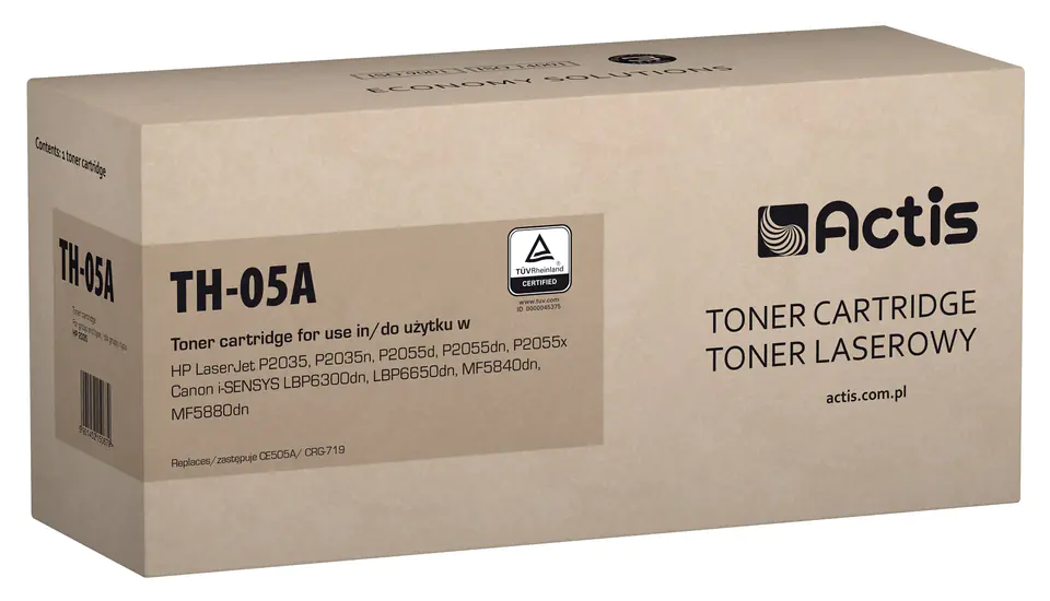 ⁨Actis TH-05A Toner (replacement for HP 05A CE505A, Canon CRG-719; Standard; 2300 pages; black)⁩ at Wasserman.eu