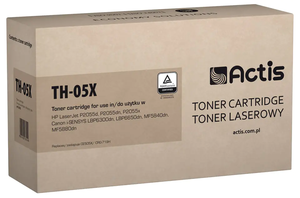 ⁨Actis TH-05X toner (replacement for HP 05X CE505X, Canon CRG-719H; Standard; 6500 pages; black)⁩ at Wasserman.eu