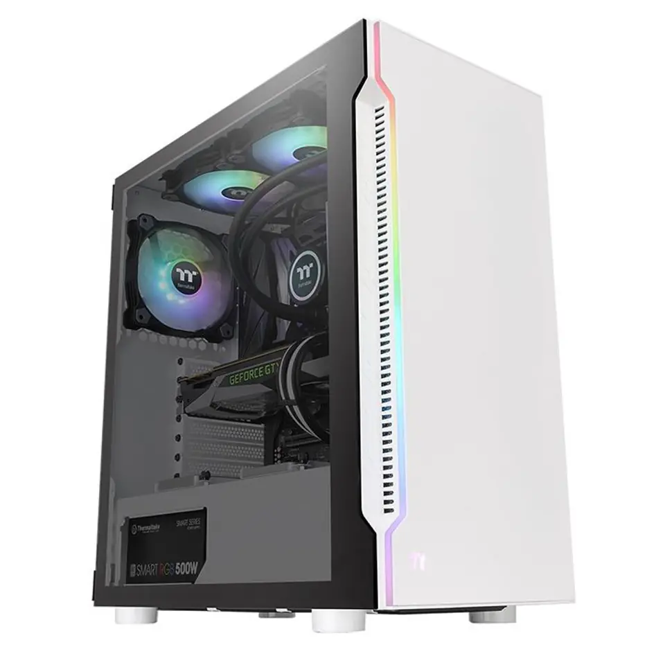 ⁨obudowa H200 TG Snow RGB⁩ w sklepie Wasserman.eu