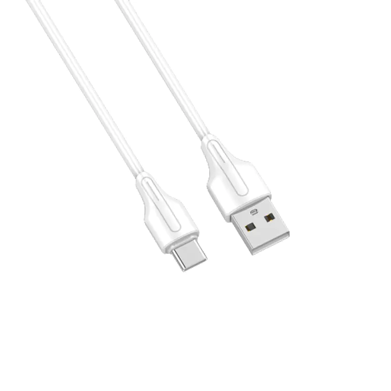 ⁨Kabel USB-A - USB-C LDNIO 1m 2,1A biały LS541C⁩ w sklepie Wasserman.eu