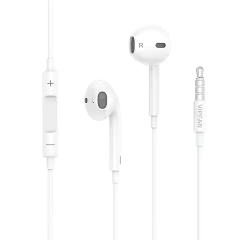 ⁨Vipfan Classic M04 kabelgebundener In-Ear-Kopfhörer (weiß)⁩ im Wasserman.eu