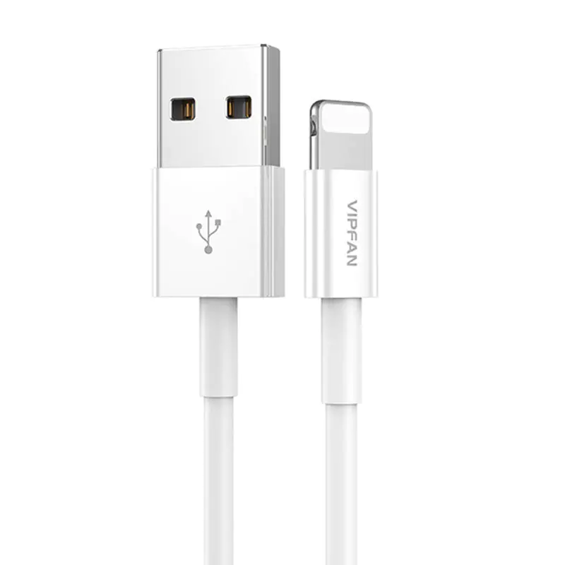 ⁨Kabel USB do Lightning VFAN X03, 3A, 1m (biały)⁩ w sklepie Wasserman.eu