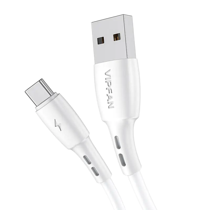 ⁨USB to USB-C Cable Vipfan Racing X05, 3A, 3m (white)⁩ at Wasserman.eu