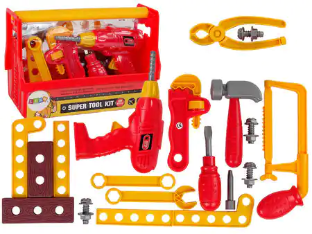 ⁨Tool Kit Tool Box Hammer Forceps Red⁩ at Wasserman.eu