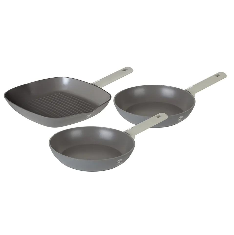 ⁨SET OF TITANIUM FRYING PANS BERLINGER HAUS BH-7076 ASPEN⁩ at Wasserman.eu