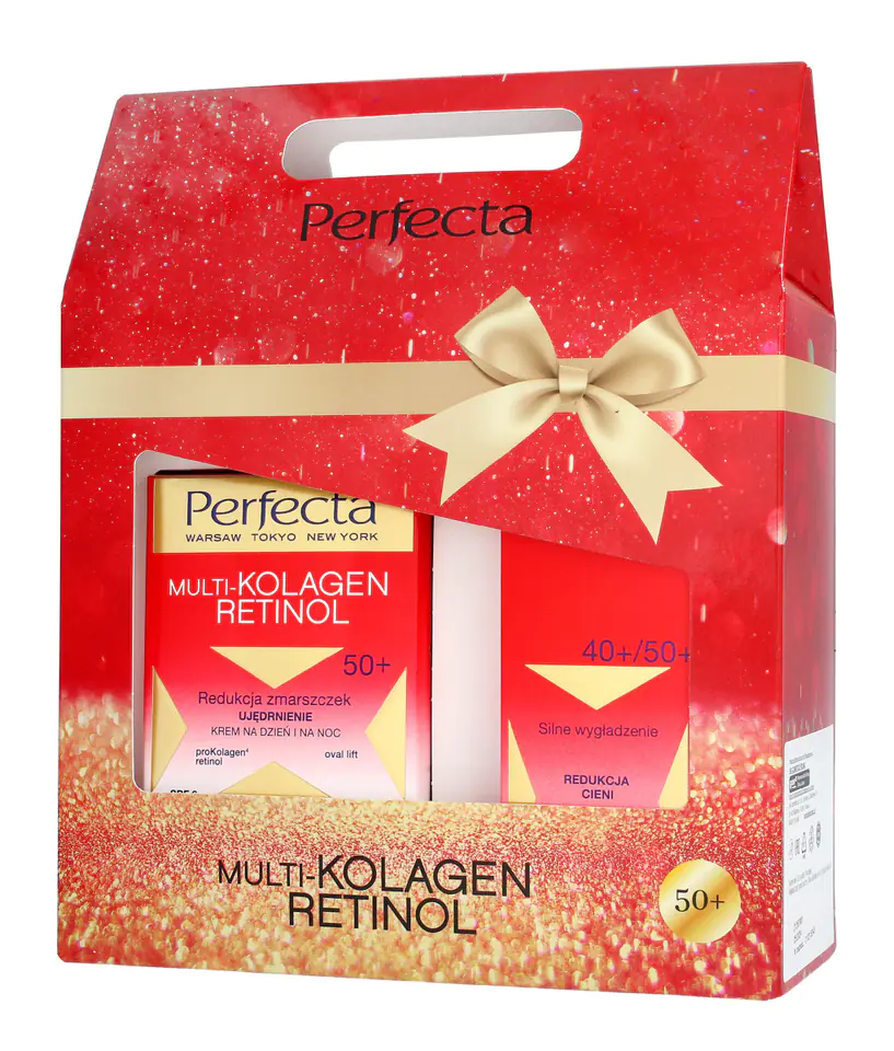 ⁨Perfecta Multi-Collagen Retinol 50+ gift set (day and night cream 50ml + eye cream 15ml)⁩ at Wasserman.eu