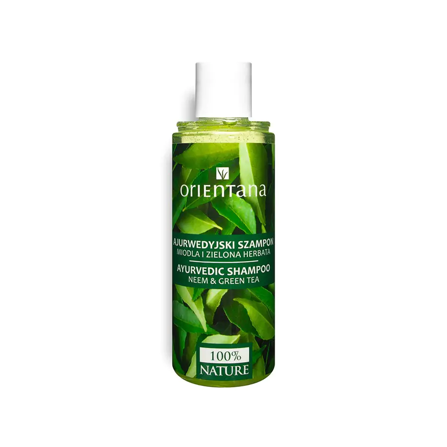 ⁨ORIENTANA Ayurvedic Hair Shampoo - Neem and Green Tea 210ml⁩ at Wasserman.eu