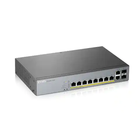 ⁨Zyxel GS1350-12HP-EU0101F network switch Managed L2 Gigabit Ethernet (10/100/1000) Grey Power over Ethernet (PoE)⁩ at Wasserman.eu