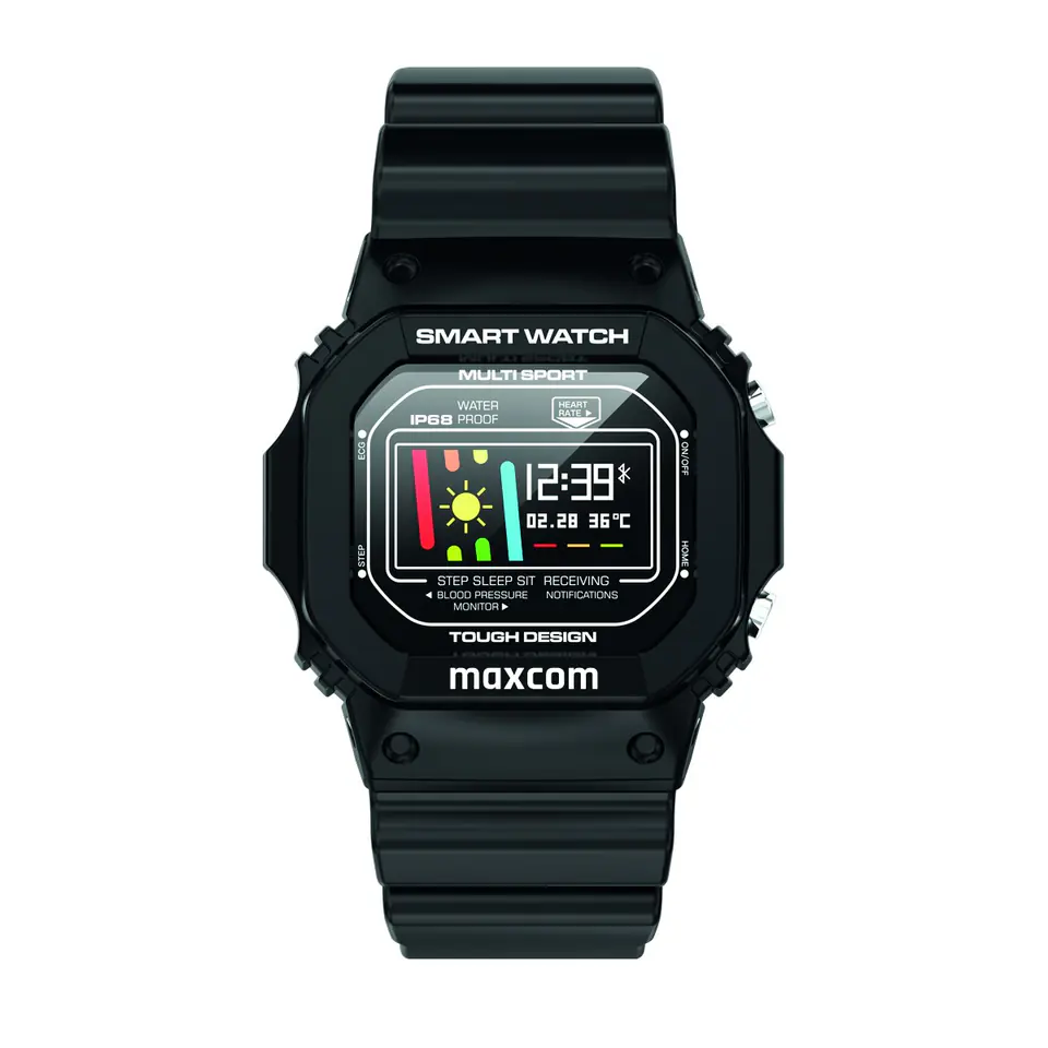 ⁨Smartwatch MaxCom fit FW22 black⁩ at Wasserman.eu