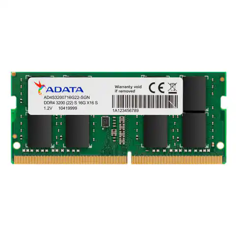 ⁨ADATA AD4S32008G22-SGN memory module 8 GB 1 x 8 GB DDR4 3200 MHz⁩ at Wasserman.eu