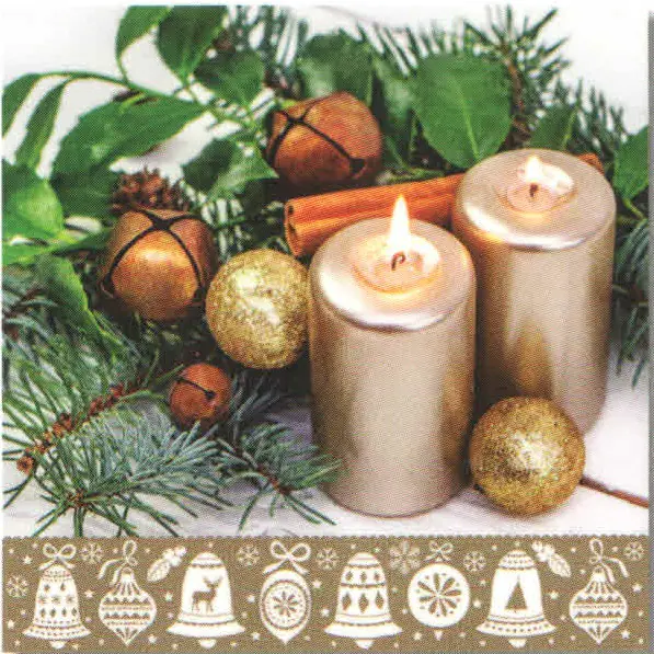 ⁨Serwetki świąteczne AHA 33x33cm BN-102⁩ w sklepie Wasserman.eu