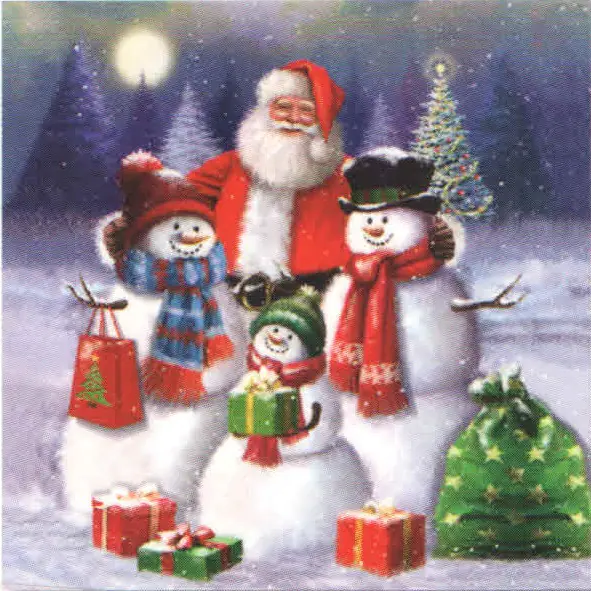 ⁨Serwetki świąteczne AHA 33x33cm BN-120⁩ w sklepie Wasserman.eu