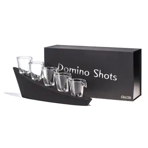 ⁨Domino Shots Deluxe kieliszki zestaw podstawka LED⁩ w sklepie Wasserman.eu