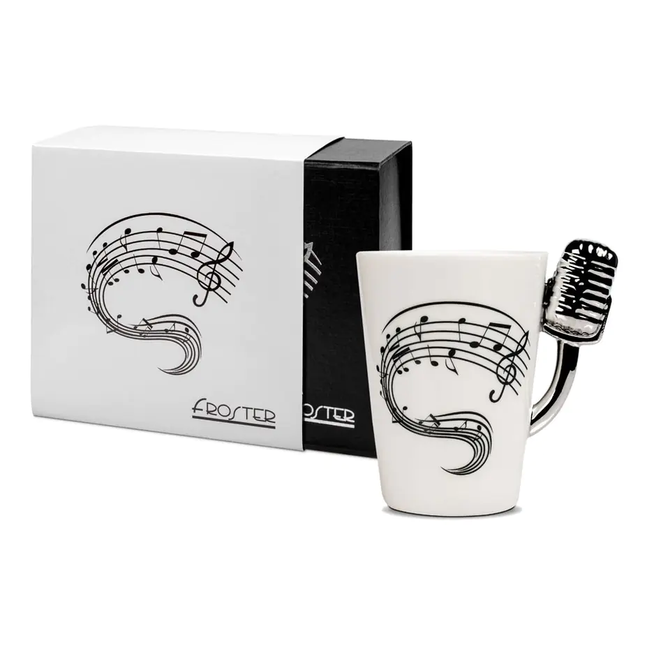 ⁨Mug Microphone Gift for Music Teacher Notes⁩ at Wasserman.eu